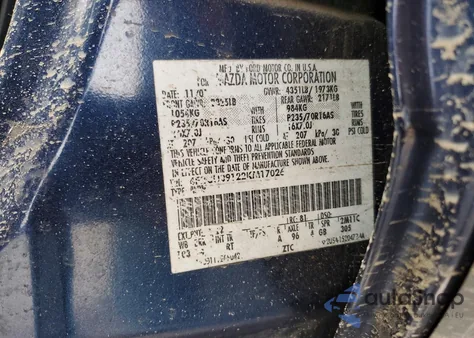 2002 Mazda Tribute Lx from USA, damaged, VIN 4F2CU09122KM17026